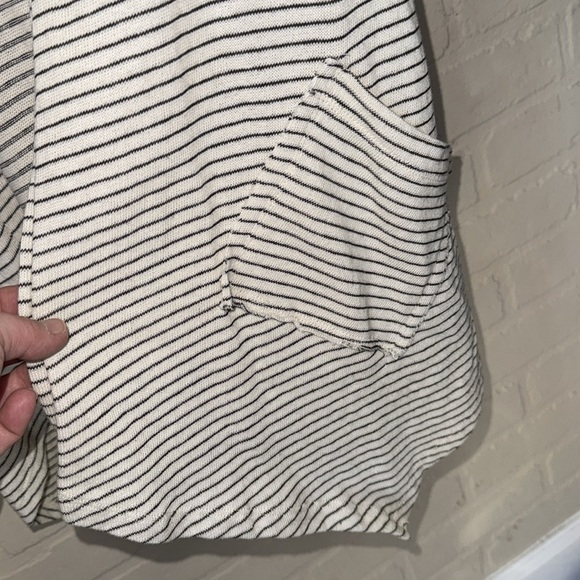 Anthropologie cardigan knit NEW Saturday Sunday Hooded NWT medium cream Black - Picture 4 of 5